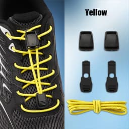 Elastic No Tie Shoelaces with Lock Buckle Stretch Quick Lace System for Sneakers Running Sports Shoes Adults Kids