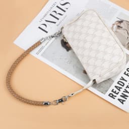 PU Leather Shoulder Bag Strap Durable Braided Rope Short Handles For Handbag Purse Belts DIY Replacement Bag Accessories