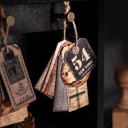 1pack/2pack Label Craft Studio Series Vintage Stickers Hard Card Tag Decoration 6 Designs Scrapbook DIY Creative Materials