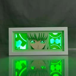 Anime Light Box Code Geass Cc Paper Cut Lightbox for Bedroom Decoration Desk Manga Shadow Box Kids Birthday Gift Table Lamps