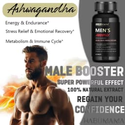 L-Arginine Male Enhancing Supplement for Performance, Endurance and Muscle, Strength and Endurance, Non-GMO, 60 Tablets
