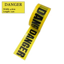 1 Roll 48mm*25m Opp Warning Tape Danger Caution Barrier Remind Work Safety Adhesive Tapes DIY Sticker For Mall Store School