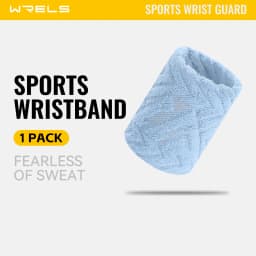 WRELS Sweatbands Wristbands Absorbent Breathable Quick Dry Elastic Soft Tennis Basketball Gym Fitness Training Sports Wrist Band