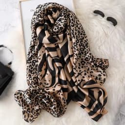 Spring Scarf Women's Luxury Design Polyester Material Smooth Scarf Soft Shawl Beach Scarf