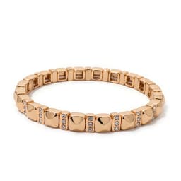 BEUTIFOR 6mm Gold Color Stone Charm Beaded Bangle For Women Elastic Beads Bracelets