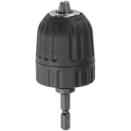 STONEGO 0.8-10mm Keyless Drill Chuck Converter 3/8"- 24UNF Thread Quick Change Adapter 1/4" Hex Shank
