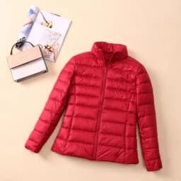Fashionable Lightweight down Cotton Jacket Women's Short Stand Collar Hooded Slim Fit Autumn Winter plus Size Outerwear