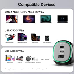 165W USB C Car Charger Adapter Super Fast Charging WOTOBEUS PD3.1 140W, PD3.0 100W PPS45W QC5 PD35W 30W for MacBook Pro 16" S22