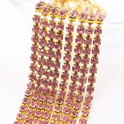 1 Yard Rhinestones Chain SS6- SS12 Gold Base Shine Crystals Stones Glue On Rhinestone Chain for Clothes Needlework Gems Crafts