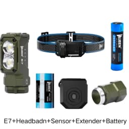WUBEN E7 Best Rechargeable Headlamp 1800 lumens Include One 26650 Battery-Green