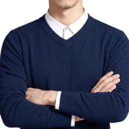 Men's V-Neck Sweater Winter Knitted Pullover Casual Warm Lightweight Y2K Knitwear Jumper Luxury T-shirts for Men Business Tshirt