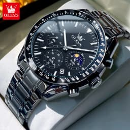 OLEVS Original Luxury Brand Watch Men 2024 NEW Multifunctional Chronograph Waterproof Luminous Trend Men's Wristwatches