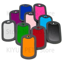 100Pcs Wholesale Dog Tag Blank Dog ID Tags For Man Pendant Laser Engraving Nameplate Key Chains