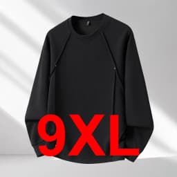Spring Autumn Sweatshirts Men 10XL Plus Size Sweatshirt Fashion Casual Solid Color Sweatshirt Pullover Male