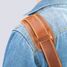 WESTAL Crazy Horse Leather Vintage Shoulder Straps Adjustable Men's Satchel Straps Metal Man Women's Satchel Straps