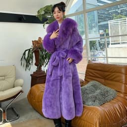 Women's Parker Winter Fur Warm Large Size Solid Color Fur & Faux Fur Women New Casual Long Sleeve Temperament Women Fur Coat Y72