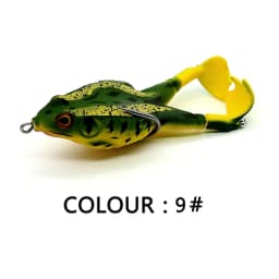 Goture Frog Type Topwater Lure Silicone Thunder Fishing Lure 8/9/10 CM Double Propeller Soft Bait Artificial Wobbler For Fishing