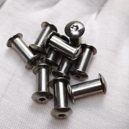 4 Sets Stainless Steel Lock Screw for Diy Knife Material Making Folding Knife Screw Rivet Shank Slotted Screw