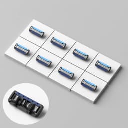 Colorlamb Men Razor Blades Set 4-16 PCS 5 Blades Martensitic Stainless Steel Refill Cartridges with Trimmer for Manual Shaver