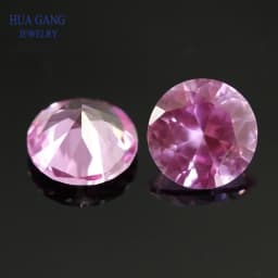 Synthetic Corundum Mixed Blue Red Yellow White Green Stone Gems Synthetic Stone Round Brilliant Cut High temperature wax inlay