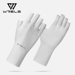 WRELS Half Finger Sunscreen Gloves Casual Elastic Nail Art Anti-UV Protection Gloves Woman Breathable Elastic Driving Gloves