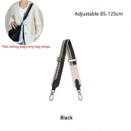 Canvas Shoulder Strap For Longchamp Hobo Replacement Black Grey Wide Crossbody Strap For Woman Handbag Removable Bag Accessories