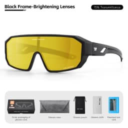 WEST BIKING Polarized Cycling Glasses Fit Over Myopic Sunglasses HD Large Frame Fishing Driving Goggles MTB Road Bike Eyewear