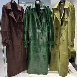 YOLOAgain Double Breasted Suede Jacket Coat Women Real Leather Trench Coat