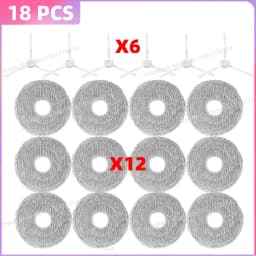 Fit For Conga 20090, Everybot Q9, Inic iX30 AI Ultra, 3i P10 Ultra, ILIFE T60s, Airbot X40 Ultra/X40 Master Brush Filter Bag Mop