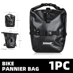Rhinowalk Bicycle Bag Waterproof 20L 27L Quick Release Bike Side Pannier Rear Rack Saddle Bag Bikepacking Cycling Bag 1Pc Sale