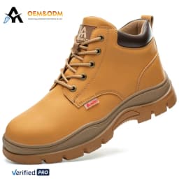 AOYU WINTER New Styles Men Safety Boots With Steel Toe Cap Anti-smash Work Sneakers Safety Shoes Men IndestructibleWork Boots