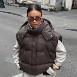 Wolfeel 2026 Winter New Thick Loose Warm Hooded European and American Casual Street Fashion Women's Wear Tank Top Cotton Jacket