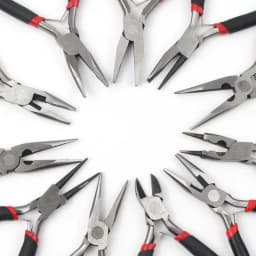 Black Handle Long Nose Mini Pliers Round Flat Long Nose Bent Nose Pliers For Jewellery Making Diy Crafts Necklace Bracelet Tools