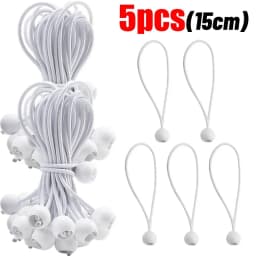 Outdoor Elastic Ball Rope Bungee Cords Portable Tent Fixing Tarpaulin Awning Canopy Heavy Duty Tarp Tie Down Tent Accessories
