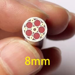 1piece 8mm Mosaic Pin for Knife Handle Decorative Rivets Colored Resin Filling Mosaics Rivets Nail Steel Tube Length 60mm