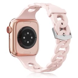 Silicone Strap for Apple Watch Band 44mm 40mm 45mm 41mm 42mm 38mm Accessories Gourmette Bracelet iWatch Series 12 6 5 4 3 SE 7