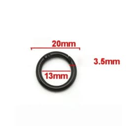 5-10 Pcs Metal Spring O Rings Clip Keychain Round Carabiner Clips Keyrings Snap Hook Buckle for Purse Shoulder Bag Lanyard