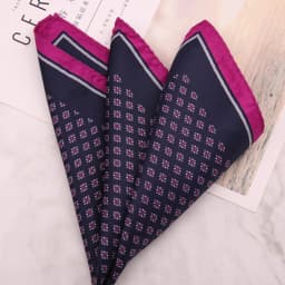 33cm Oversized Men's Pocket Square Polka Dot Red Floral Print Handkerchief Chest Towel Paisley Suits Wedding Gentlemen Hankies