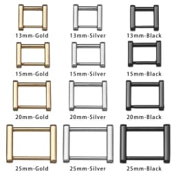 1PCS Metal Detachable open Rectangle Screw Rings Buckle Strap Connector for Leather Craft Bag Strap Belt Handle Shoulder Webbing