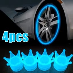 Luminous Valve Caps Fluorescent Red Night Glowing Car Motorcycle Bicycle Wheel Styling Tyre Hub Universal Cap Decor 20Pcs
