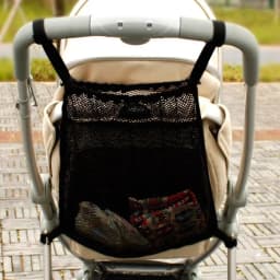 Baby Stroller Hanging Net Bags Stroller Accessories Portable Large Capacity Pram Storage Pocket Infant Products Organizer Bag