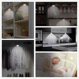LED Light COB Under Cabinet Light Night Light Wireless Remote Control Dimmable Wardrobe Lamp 5W Super Bright Closet Lighting