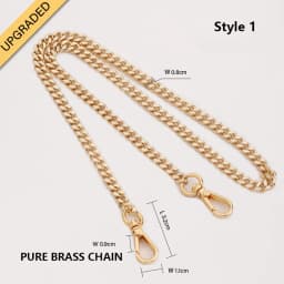 CRAZYSMITH Metal Bag Chain Transformation Bag Strap Replacement Underarm Crossbody Shoulder Bag Extension Chains DIY Accessories