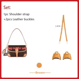 Cowhide Bag Strap For Lv Diane Bag,Shoulder Strap Bag Belt Crossbodybag Strap,genuine Leather Durable Bag Replacement Accessory