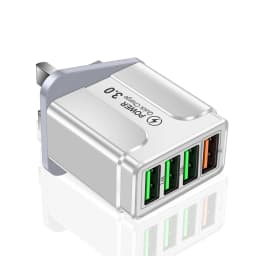 20W Multi Ports USB Charger Fast Charging Charger Quick Charger 3.0 For Samsung Galaxy S23 S22 Ultra Xiaomi iPhone 16 15 KR Plug