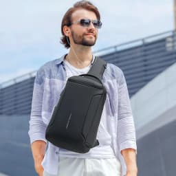 MARK RYDEN Large Capacity Crossbody Shoulder Bag For Men Travel Sling Bag Fits in 11inch Pad
