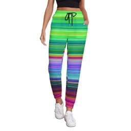 Black White Striped Pants Woman Vertical Lines Print Street Wear Sweatpants Spring Trendy Custom Trousers Big Size