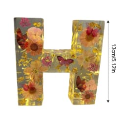 Dry Flower Letter Lamp Luminous Alphabet LED Light Decororation Night Light for Home Wedding Birthday Christmas Party Decoration