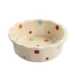 5.5 Inch Lace Polka Dot Bowl Ceramics Fruit Bowl Household Salad Dish Cute Korean Style Dessert Circular Yogurt Baking Tableware