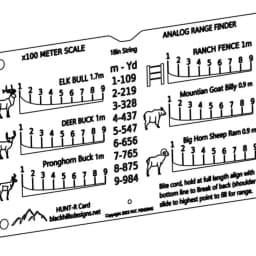 Acrylic Range Finder Card Square Outdoor Auxiliary Ruler Coordinate Grid Reader Hunting Ruler Auxiliary Rangefinder